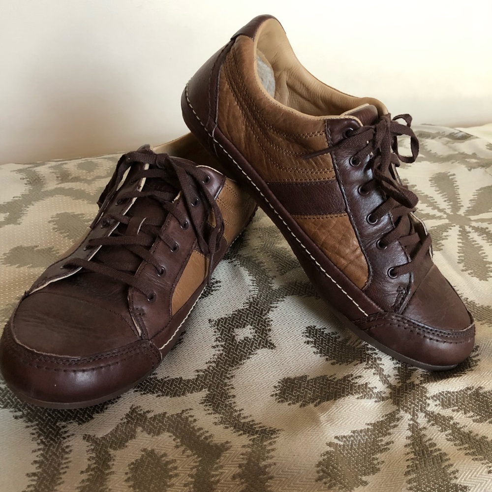πUGGβS MENβS LEATHER FUR LINED SNEAKERS π Sz 12 - Picture 16 of 16